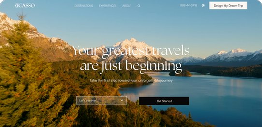 Zicasso homepage hero
